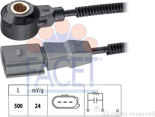 FACET 9.3180 - Датчик детонации autosila-amz.com