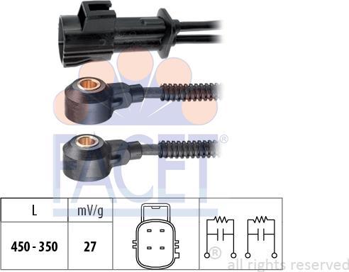 FACET 9.3174 - Датчик детонации autosila-amz.com