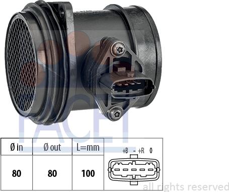 FACET 10.1332 - Датчик потока, массы воздуха autosila-amz.com