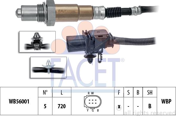 FACET 10.8441 - Лямбда-зонд, датчик кислорода autosila-amz.com