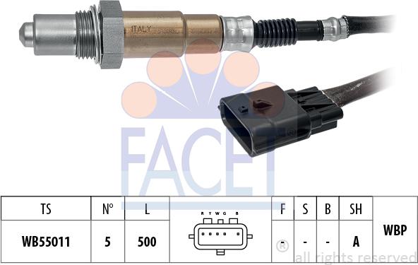 FACET 10.8541 - Лямбда-зонд, датчик кислорода autosila-amz.com