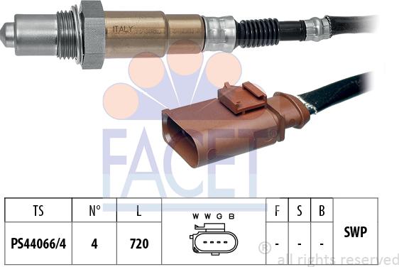 FACET 10.8536 - Лямбда-зонд, датчик кислорода autosila-amz.com