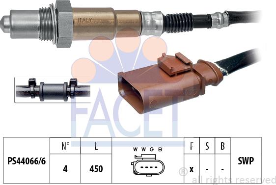 FACET 10.8134 - Лямбда-зонд, датчик кислорода autosila-amz.com