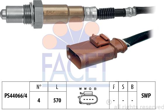 FACET 10.8351 - Лямбда-зонд, датчик кислорода autosila-amz.com