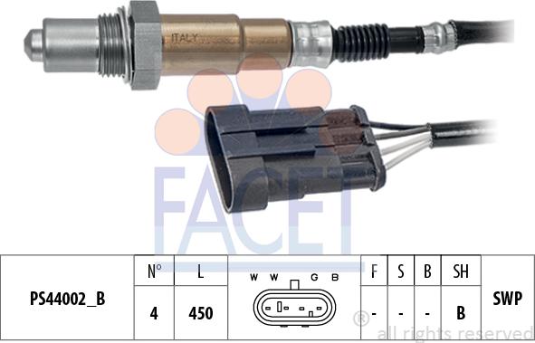 FACET 10.8242 - Лямбда-зонд, датчик кислорода autosila-amz.com