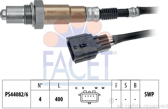 FACET 10.8225 - Лямбда-зонд, датчик кислорода autosila-amz.com