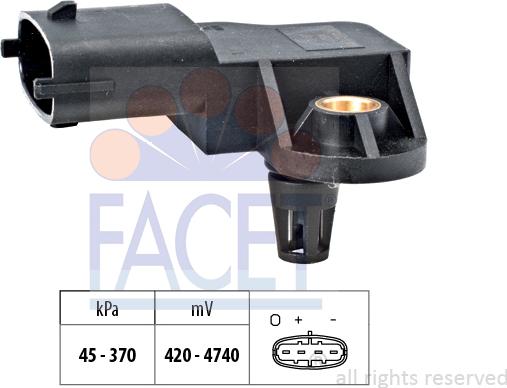 FACET 10.3167 - Датчик давления воздуха, высотный корректор autosila-amz.com