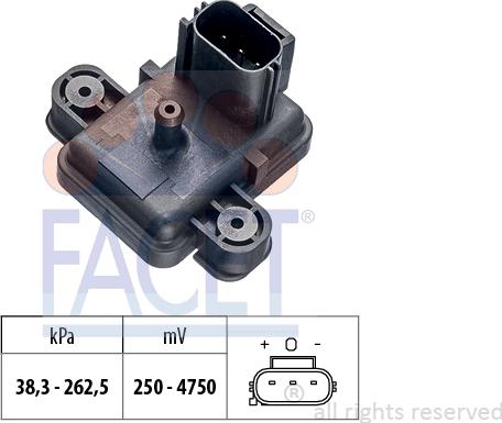 FACET 10.3355 - Датчик давления воздуха, высотный корректор autosila-amz.com