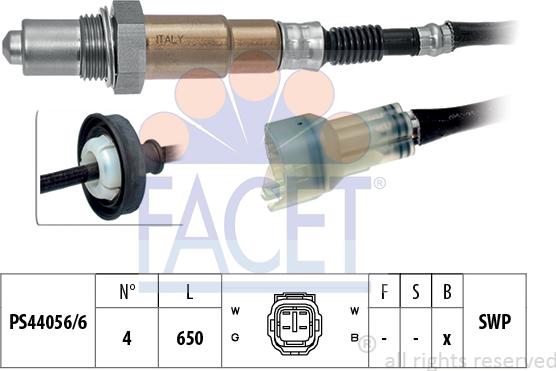 FACET 10.7487 - Лямбда-зонд, датчик кислорода autosila-amz.com