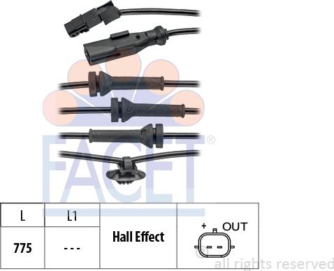 FACET 21.0055 - Датчик ABS, частота вращения колеса autosila-amz.com