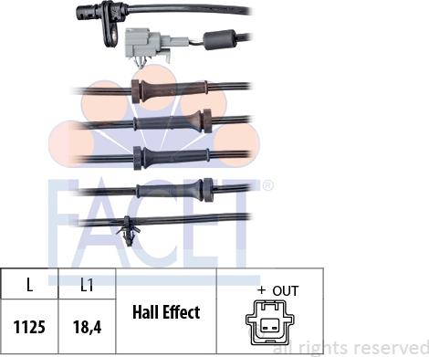 FACET 21.0064 - Датчик ABS, частота вращения колеса autosila-amz.com