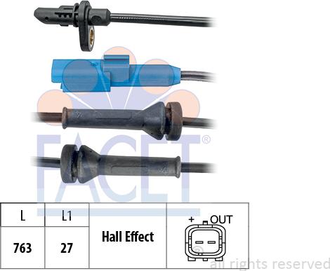 FACET 21.0060 - Датчик ABS, частота вращения колеса autosila-amz.com