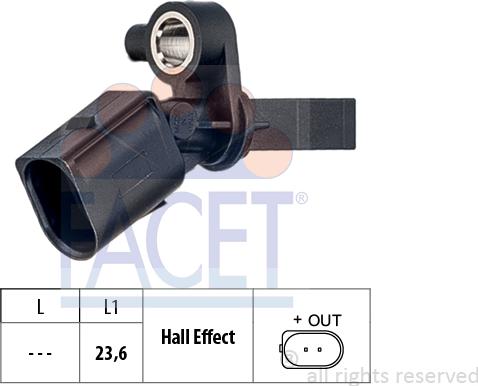 FACET 21.0013 - Датчик ABS, частота вращения колеса autosila-amz.com