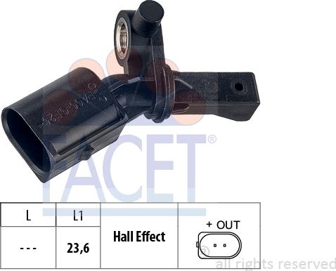 FACET 21.0221 - Датчик ABS, частота вращения колеса autosila-amz.com