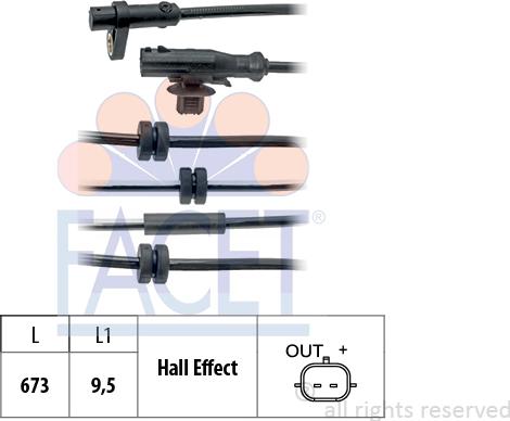 FACET 21.0087 - Датчик ABS, частота вращения колеса autosila-amz.com