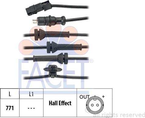 FACET 21.0156 - Датчик ABS, частота вращения колеса autosila-amz.com