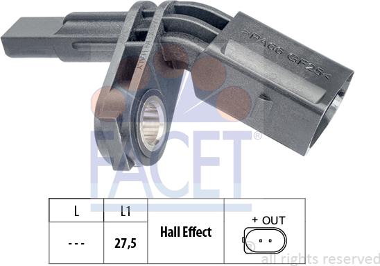 FACET 21.0172 - Датчик ABS, частота вращения колеса autosila-amz.com