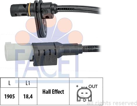 FACET 21.0248 - Датчик ABS, частота вращения колеса autosila-amz.com