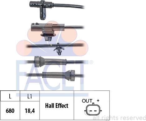 FACET 21.0230 - Датчик ABS, частота вращения колеса autosila-amz.com