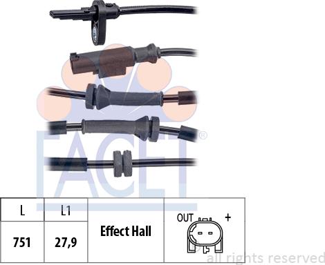 FACET 21.0226 - Датчик ABS, частота вращения колеса autosila-amz.com