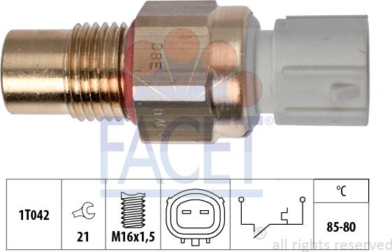 FACET 7.5246 - Термовыключатель, вентилятор радиатора / кондиционера autosila-amz.com