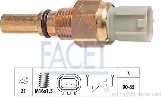 FACET 7.5267 - Термовыключатель, вентилятор радиатора / кондиционера autosila-amz.com