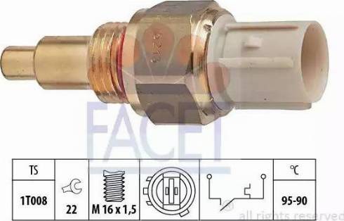 FACET 7.5213 - Термовыключатель, вентилятор радиатора / кондиционера autosila-amz.com