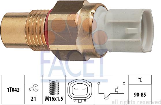 FACET 7.5289 - Термовыключатель, вентилятор радиатора / кондиционера autosila-amz.com