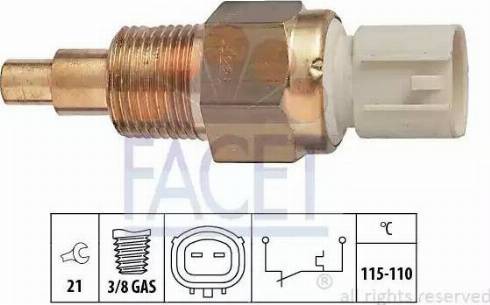 FACET 7.5228 - Термовыключатель, вентилятор радиатора / кондиционера autosila-amz.com