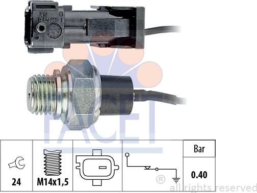 FACET 7.0144 - Датчик, давление масла autosila-amz.com