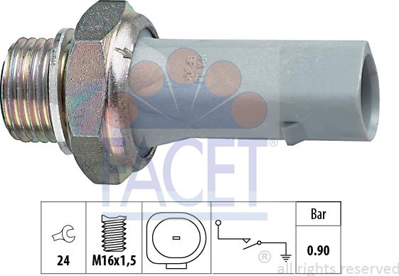 FACET 7.0150 - Датчик, давление масла autosila-amz.com