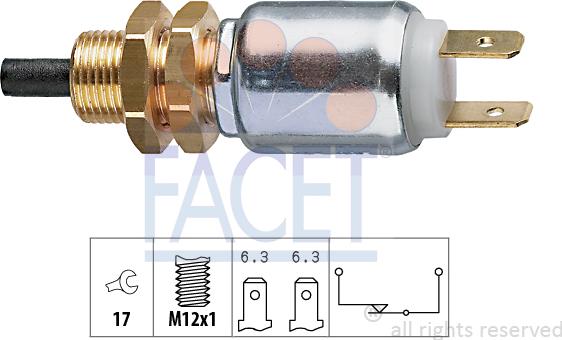 FACET 7.1014 - Выключатель фонаря сигнала торможения autosila-amz.com