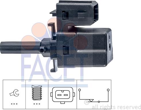 FACET 7.1188 - Выключатель, привод сцепления (Tempomat) autosila-amz.com