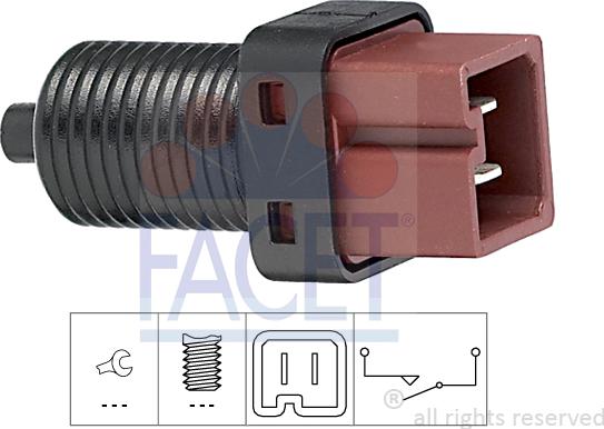 FACET 7.1132 - Выключатель фонаря сигнала торможения autosila-amz.com