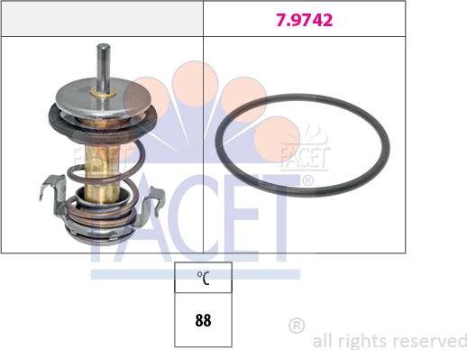 FACET 7.8990 - Термостат охлаждающей жидкости / корпус autosila-amz.com