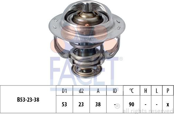 FACET 7.8957S - Термостат охлаждающей жидкости / корпус autosila-amz.com
