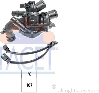 FACET 7.8964 - Термостат охлаждающей жидкости / корпус autosila-amz.com