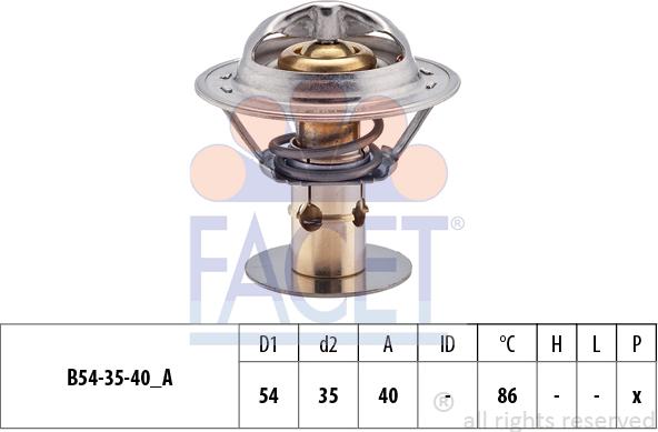 FACET 7.8498S - Термостат охлаждающей жидкости / корпус autosila-amz.com