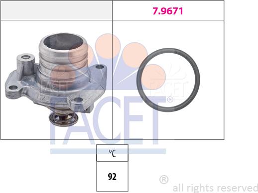 FACET 7.8458 - Термостат охлаждающей жидкости / корпус autosila-amz.com