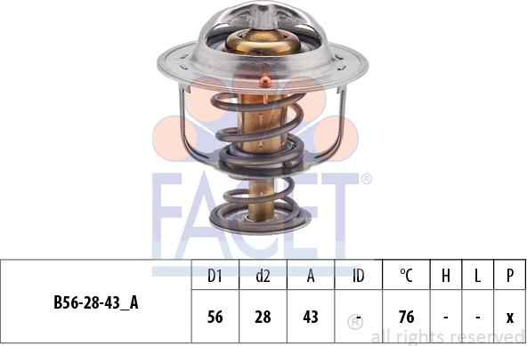 FACET 7.8403S - Термостат охлаждающей жидкости / корпус autosila-amz.com