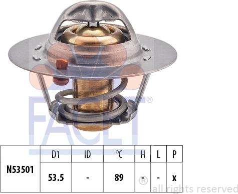 FACET 7.8416S - Термостат охлаждающей жидкости / корпус autosila-amz.com