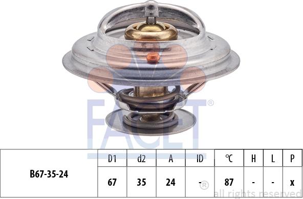 FACET 7.8410S - Термостат охлаждающей жидкости / корпус autosila-amz.com