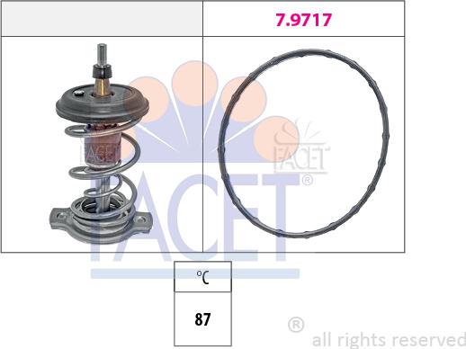 FACET 7.8511 - Термостат охлаждающей жидкости / корпус autosila-amz.com