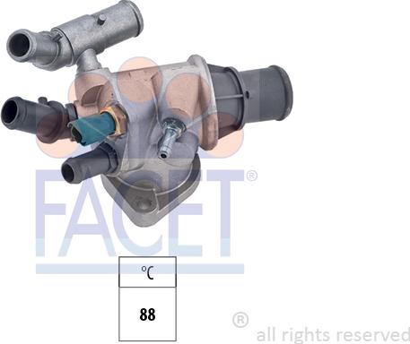 FACET 7.8572 - Термостат охлаждающей жидкости / корпус autosila-amz.com