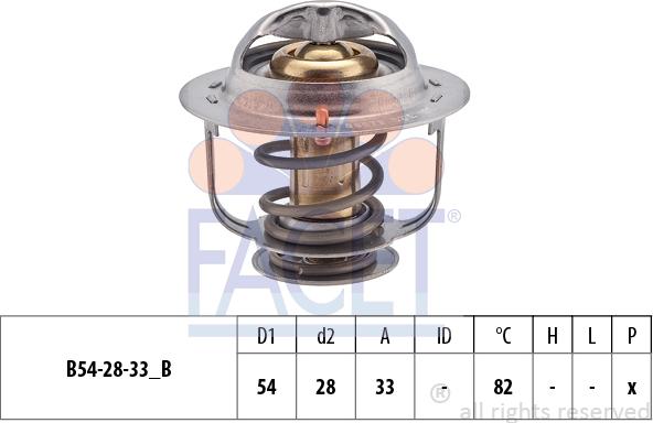 FACET 7.8657S - Термостат охлаждающей жидкости / корпус autosila-amz.com