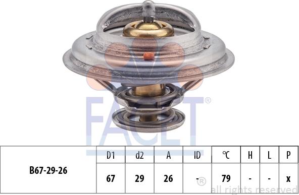 FACET 7.8638S - Термостат охлаждающей жидкости / корпус autosila-amz.com