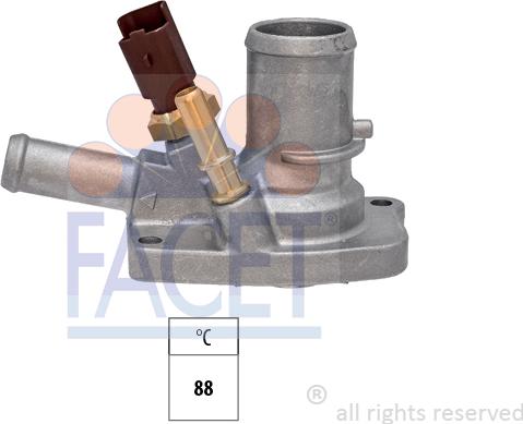 FACET 7.8672 - Термостат охлаждающей жидкости / корпус autosila-amz.com