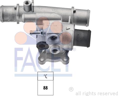 FACET 7.8116 - Термостат охлаждающей жидкости / корпус autosila-amz.com