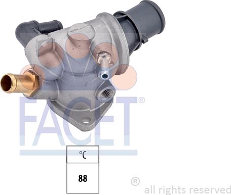 FACET 7.8122 - Термостат охлаждающей жидкости / корпус autosila-amz.com