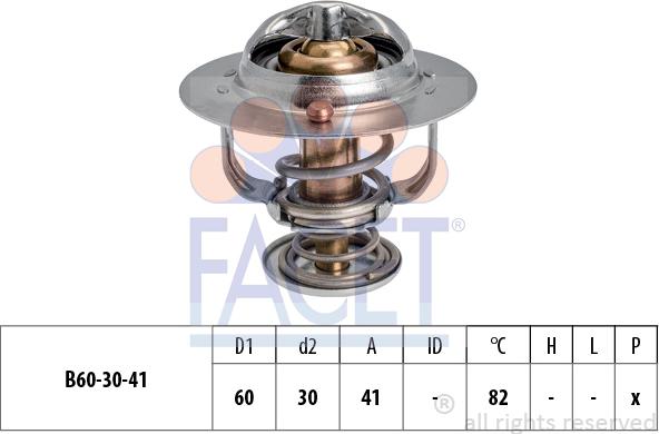 FACET 7.8844S - Термостат охлаждающей жидкости / корпус autosila-amz.com